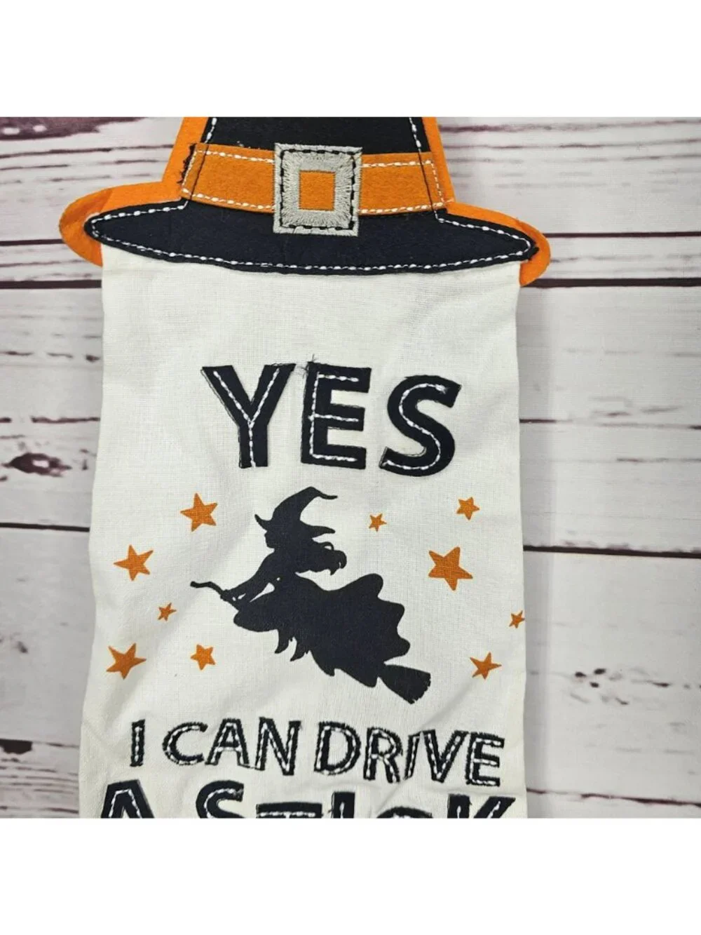 Halloween Witch Hat Hanging Kitchen Towel 